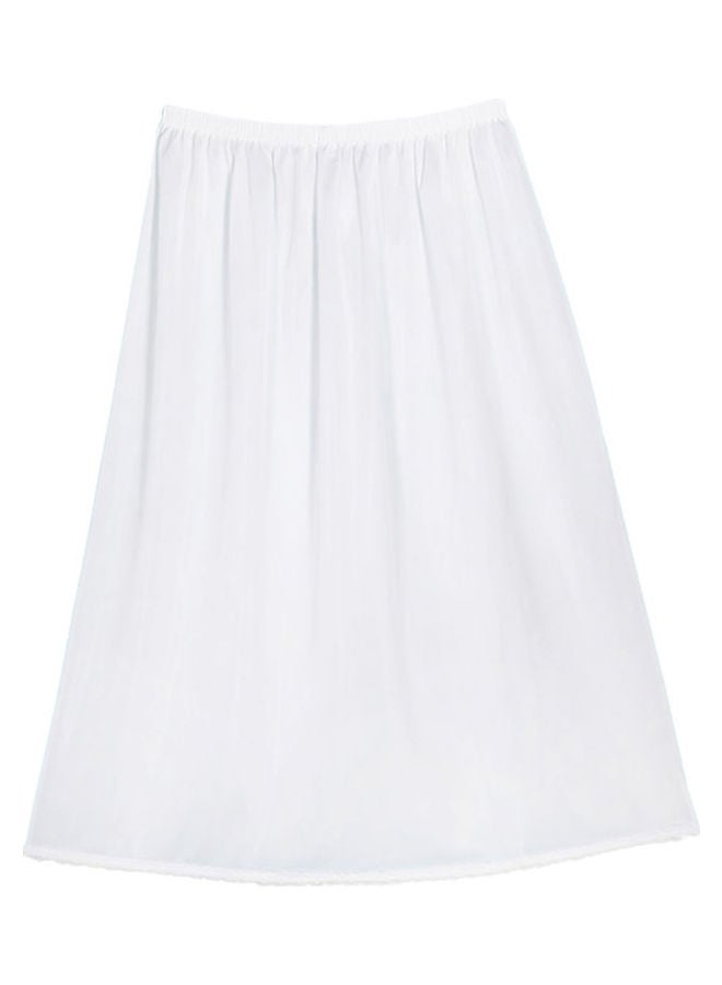 City Rose - 3 Pack Of Short Soft Inner Skirt With Elasticated Waistband White - Image 1