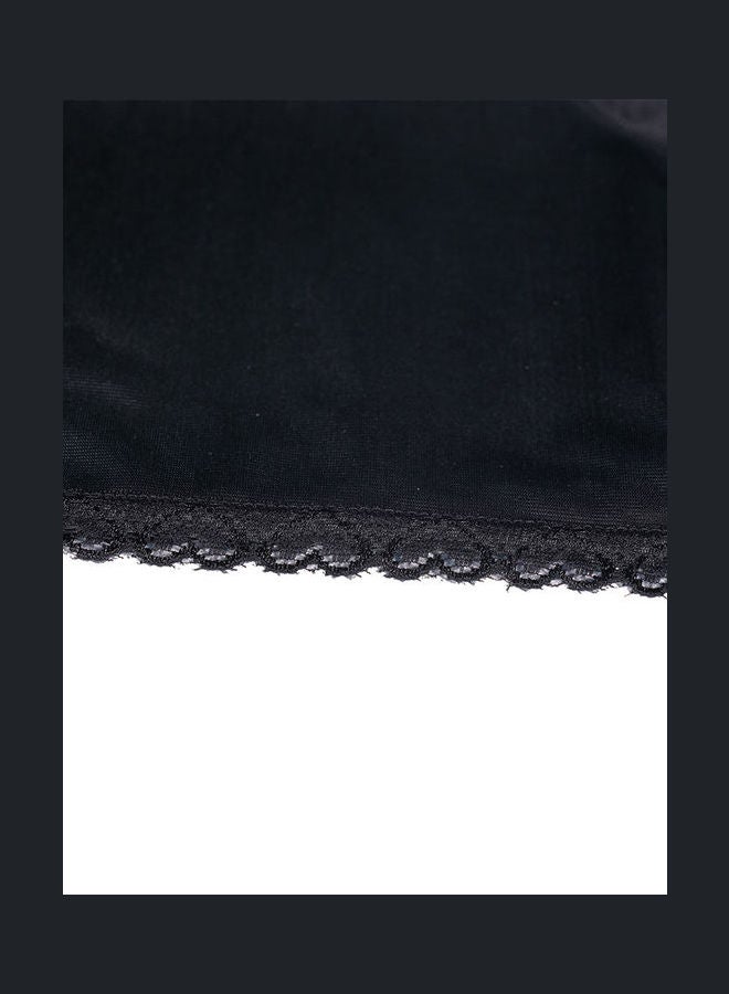 City Rose - 3 Pack Of Full Length Soft Inner Skirt With Elasticated Waistband Black - Image 1