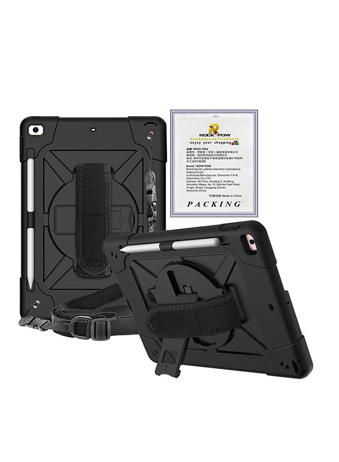 روك بو غطاء حماية واق لجهاز أبل آيباد قياس 10.2 بوصة (2021/2020/2019) أسود - Image 1