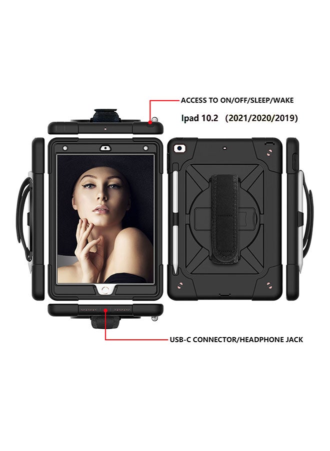 روك بو غطاء حماية واق لجهاز أبل آيباد قياس 10.2 بوصة (2021/2020/2019) أسود - Image 2