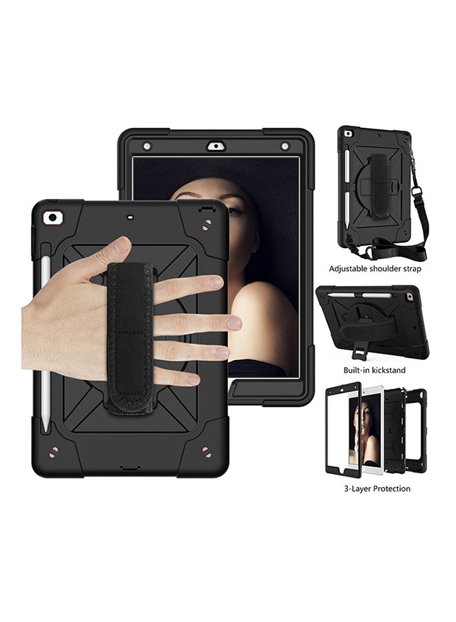 روك بو غطاء حماية واق لجهاز أبل آيباد قياس 10.2 بوصة (2021/2020/2019) أسود - Image 3