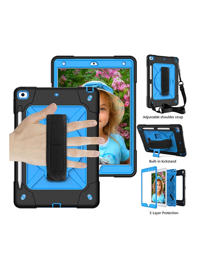 Rock Pow Protective Case Cover for Apple iPad 10.2 inch（2021/2020/2019) Generation Black/Blue - Image 3