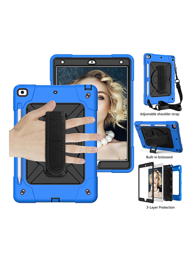Rock Pow Protective Case Cover for Apple iPad 10.2 inch（2021/2020/2019) Generation Blue/Black - Image 3
