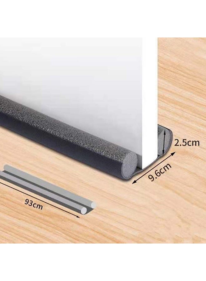 Sharpdo - Soundproof Reduce Noise Door Bottom Sealing Strip Grey 93 X 9.5 X 2.8cm - Image 1