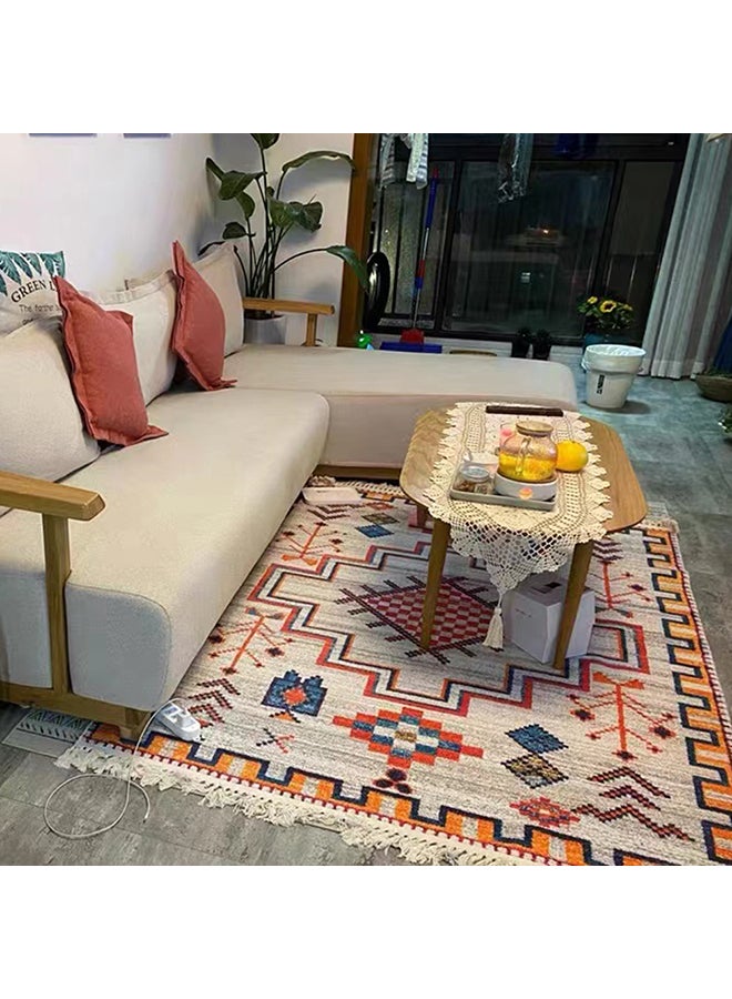 Sharpdo Soft Touch Hand-Woven Cotton Carpet Multicolour 200 X 140cm  - Image 2