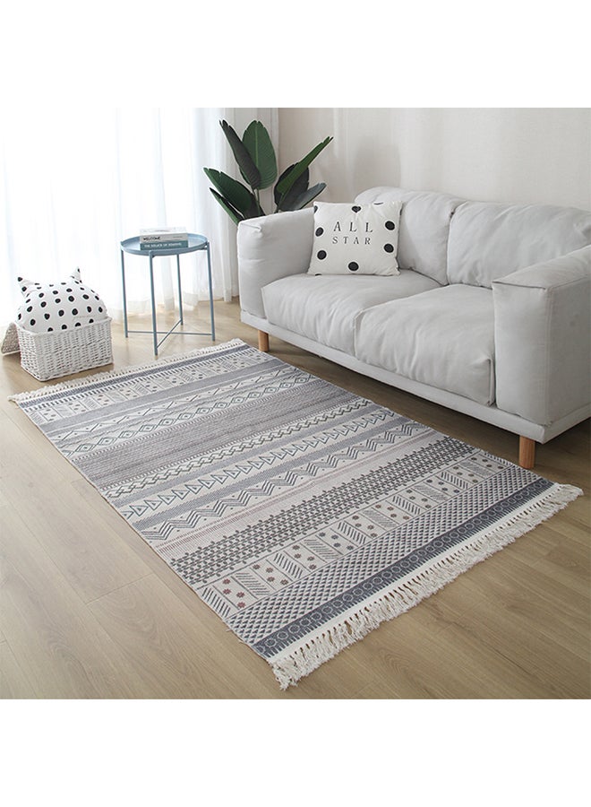 Sharpdo Soft Touch Hand-Woven Cotton Carpet Grey 200 X 140cm - Image 1