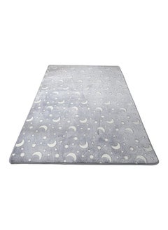 Sharpdo Luminous Plush Fluffy Floor Carpet Combination Grey 140 X 200cm  - Image 1