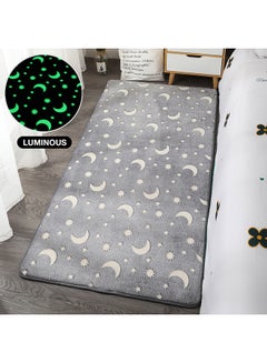 Sharpdo Luminous Plush Fluffy Floor Carpet Combination Grey 140 X 200cm  - Image 3