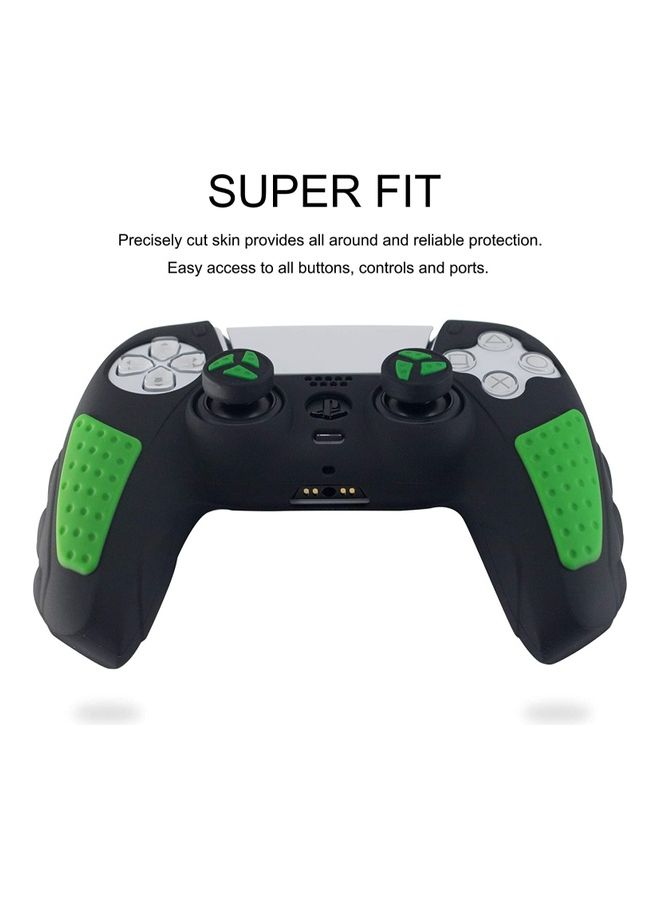 Silicone Grip Protector Rubber Case Cover Set for PS5 Controller With 2 Thumb Caps