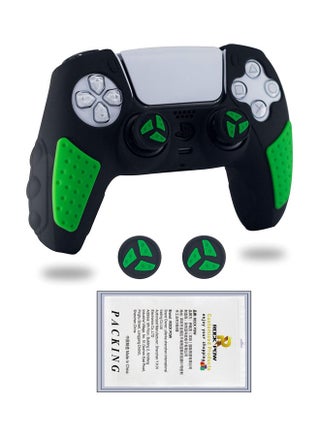 Silicone Grip Protector Rubber Case Cover Set for PS5 Controller With 2 Thumb Caps - v1639653465/N52187170A_1