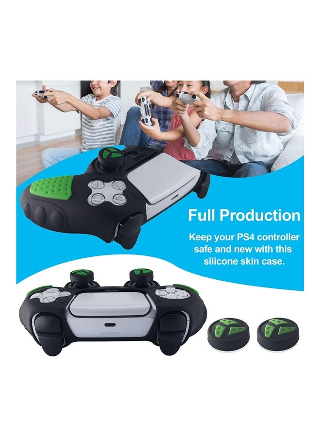 Silicone Grip Protector Rubber Case Cover Set for PS5 Controller With 2 Thumb Caps
