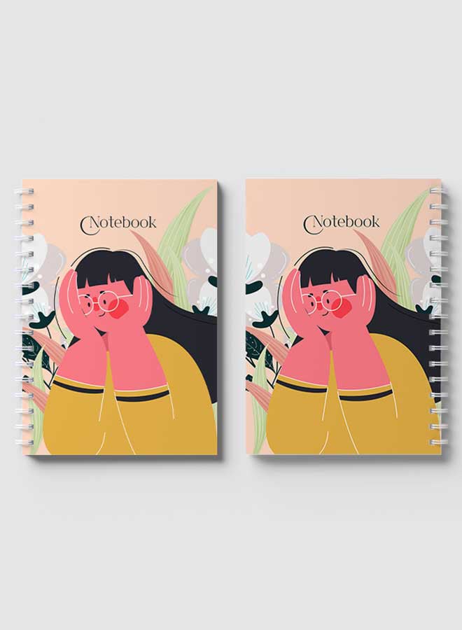 LOWHA Spiral Notebook For School Or Business Note Taking With 60 Sheets  Classical Theme Girl Multicolour - Image 4