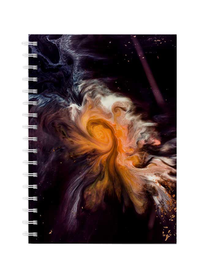 لوحة دفتر ملاحظات حلزوني للمدرسة أو الأعمال مع 60 ورقة من نسيج المساحة متعدد الألوان - Image 1