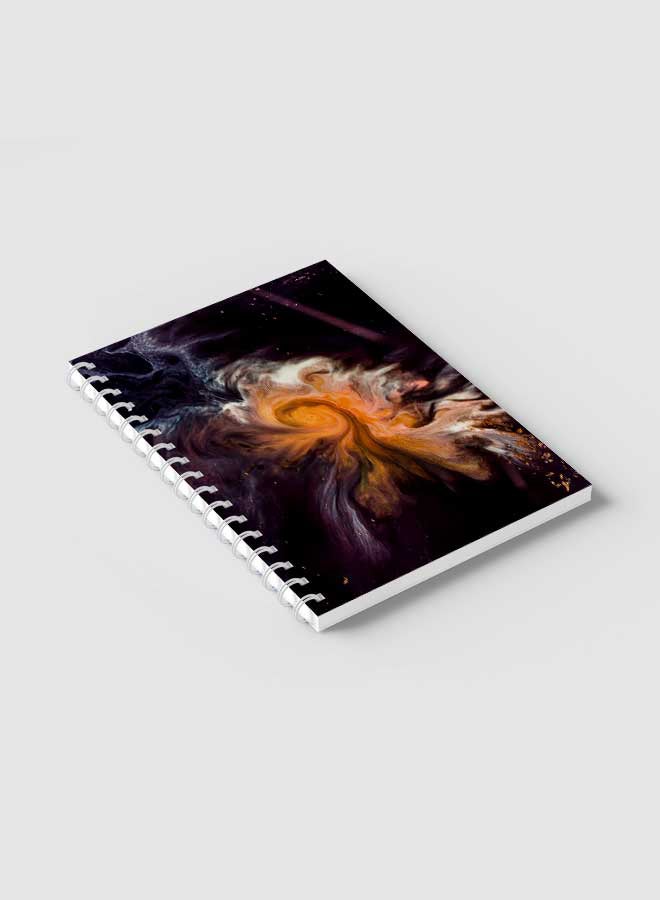 لوحة دفتر ملاحظات حلزوني للمدرسة أو الأعمال مع 60 ورقة من نسيج المساحة متعدد الألوان - Image 2