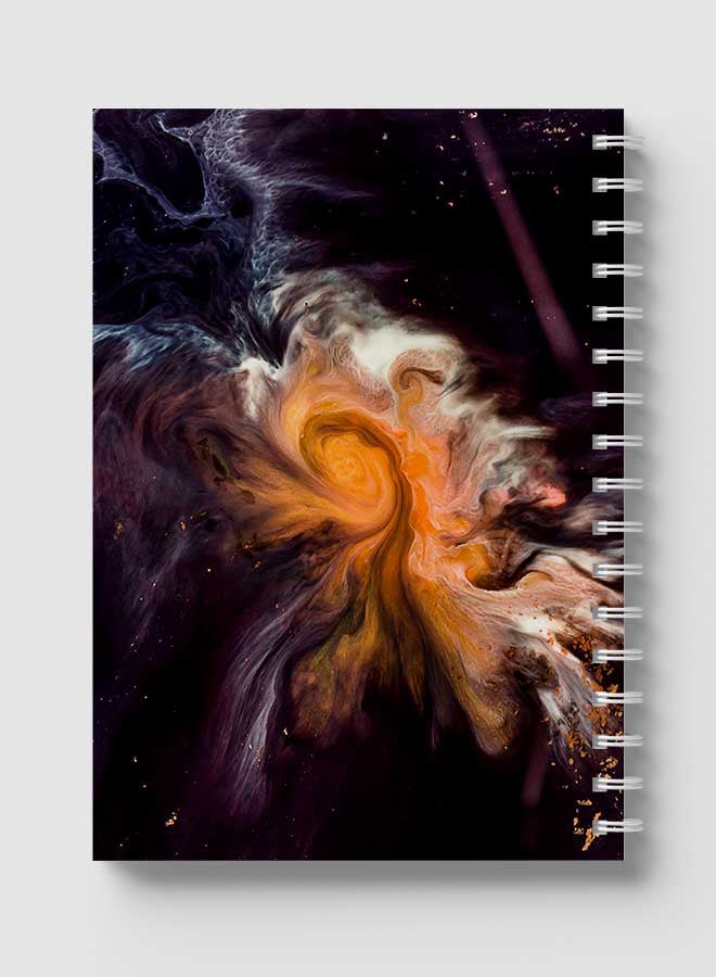 لوحة دفتر ملاحظات حلزوني للمدرسة أو الأعمال مع 60 ورقة من نسيج المساحة متعدد الألوان - Image 5