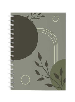 LOWHA Spiral Notebook For School Or Business Note Taking With 60 Sheets  Minimalist Line Art and Shapes Multicolour  - Image 1