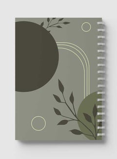 LOWHA Spiral Notebook For School Or Business Note Taking With 60 Sheets  Minimalist Line Art and Shapes Multicolour  - Image 5