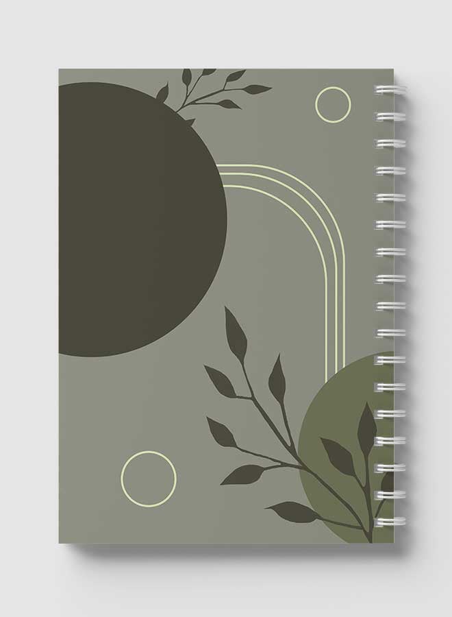 LOWHA Spiral Notebook For School Or Business Note Taking With 60 Sheets  Minimalist Line Art and Shapes Multicolour  - Image 5