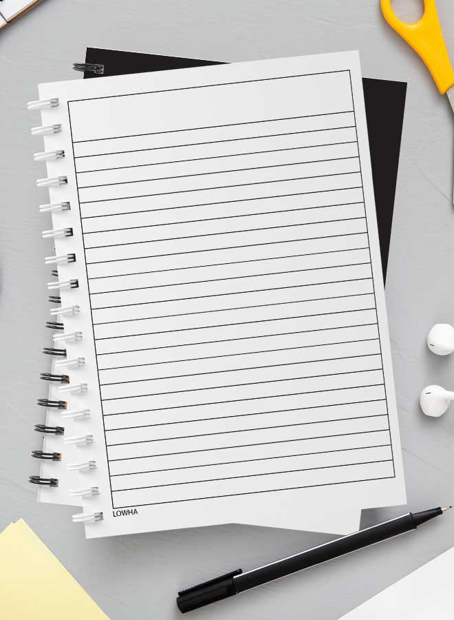 LOWHA - Spiral Notebook For School Or Business Note Taking With 60 Sheets  Only You Can Change Your Life Multicolour - Image 1