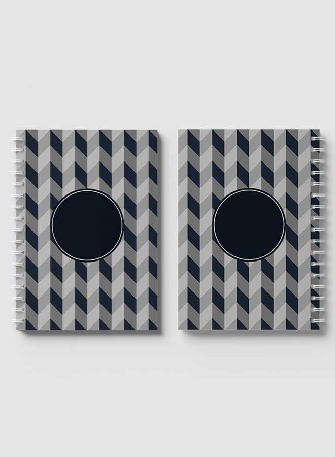 LOWHA Spiral Notebook For School Or Business Note Taking With 60 Sheets  Polygonal Style Cover Multicolour - Image 4