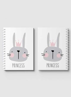 LOWHA Spiral Notebook For School Or Business Note Taking With 60 Sheets  Rabbit Princess Multicolour  - Image 4