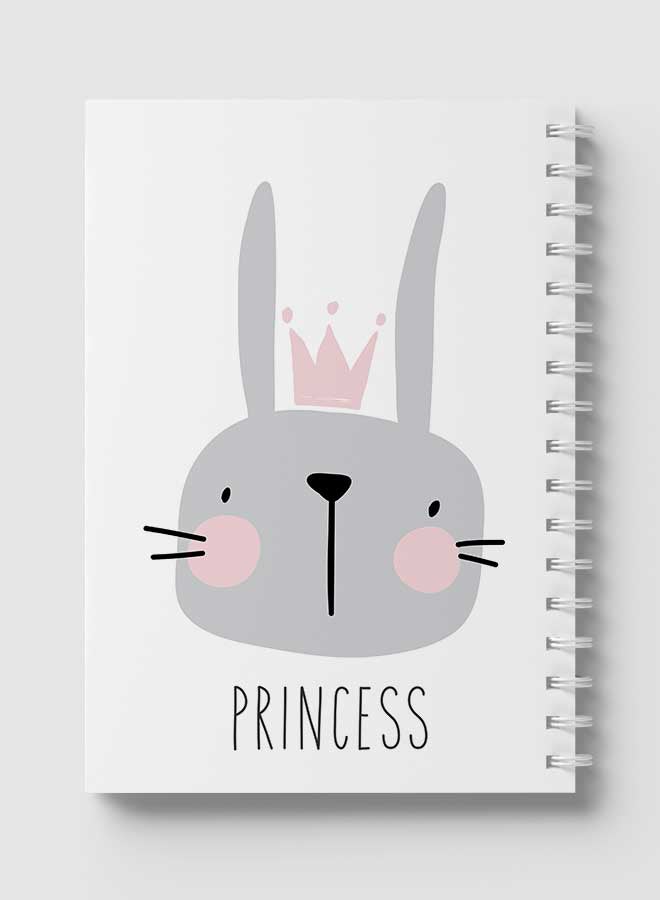 LOWHA - Spiral Notebook For School Or Business Note Taking With 60 Sheets  Rabbit Princess Multicolour - Image 1