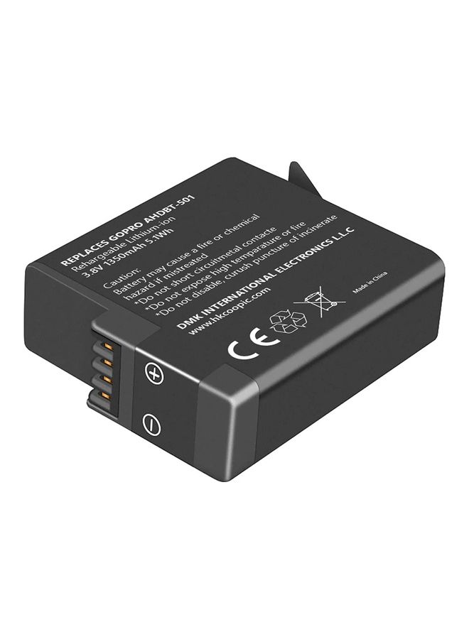 DMK Power 1350.0 mAh AHDBT 501 Battery 1-Piece Black - Image 3