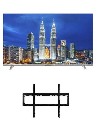 شاشة 65 بوصة سمارت بدون إطار 4K بنظام أندرويد ورسيفر داخلي و3 مداخل HDMI و2 مدخل USB 65UA1400E مع حامل شاشة مسطحة على الحائط GM-B107 - v1639659133/N52187830A_1