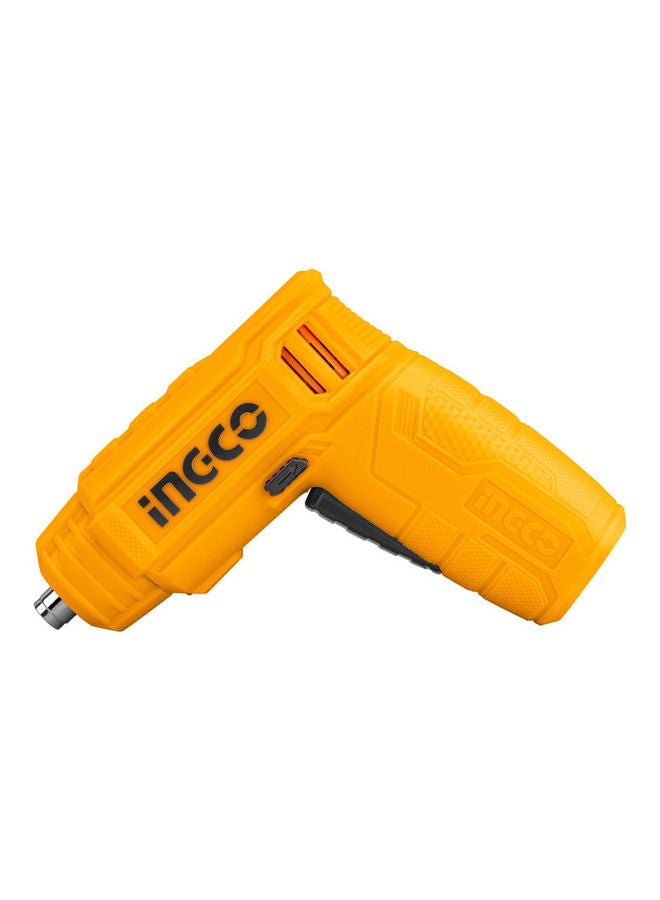 INGCO Electric Rechargeable Screwdriver Yellow 0.5kg  - Image 1