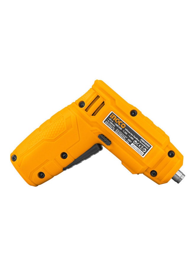 INGCO Electric Rechargeable Screwdriver Yellow 0.5kg  - Image 2
