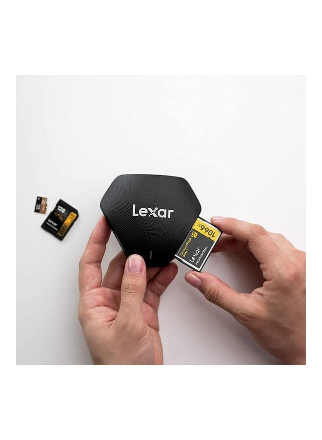 Lexar 3-in-1 Card Reader, USB 3.1 Black Black - Image 1