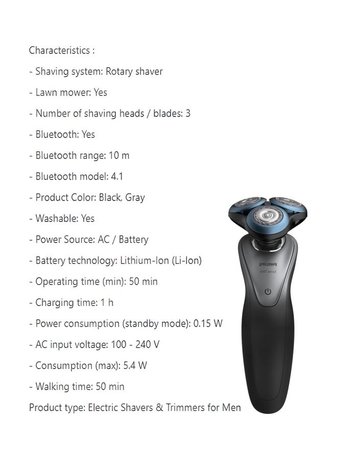 Philips Series 7000 Wet & Dry Shaver with SmartClick Precision Trimmer Black  - Image 2