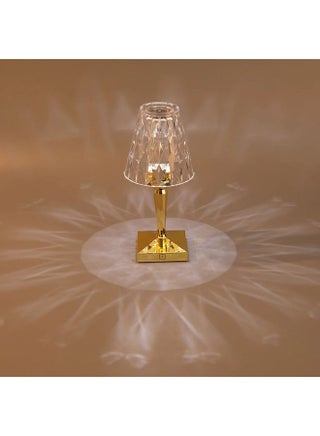 Acrylic Diamond Table Lamp Gold 21cm - v1639719095/N52189766A_1
