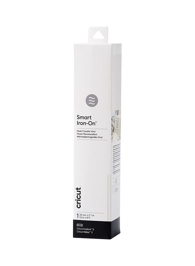 Cricut Smart Iron-on 33x273cm 1 sheet (White) white