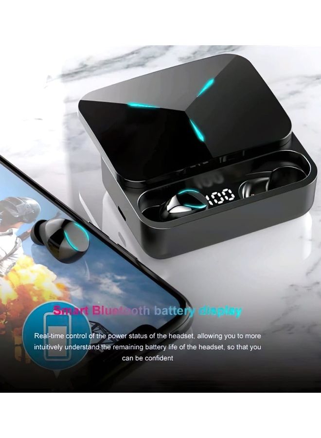 لينوفو سماعات أذن بلوتوث مع باور بنك أسود/أزرق - Image 4