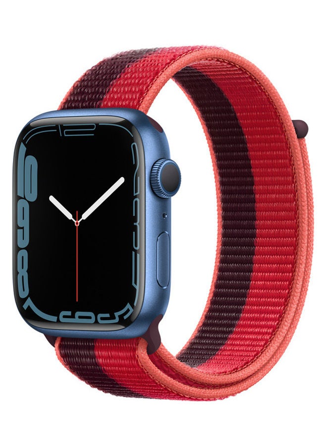 Techshare Replacement Nylon Band For Apple Watch Series 7 45mm Red  - Image 1