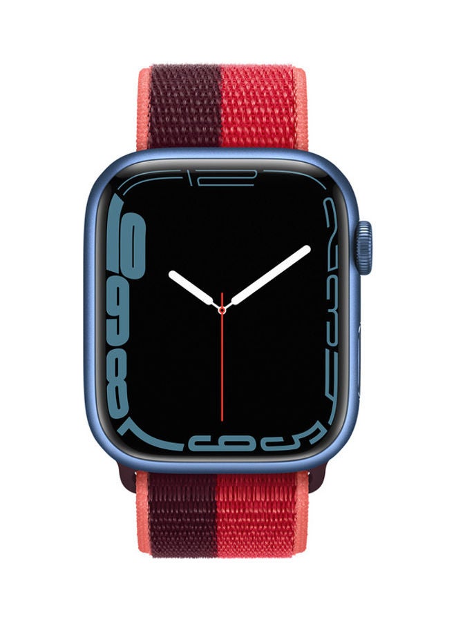 Techshare Replacement Nylon Band For Apple Watch Series 7 45mm Red  - Image 2