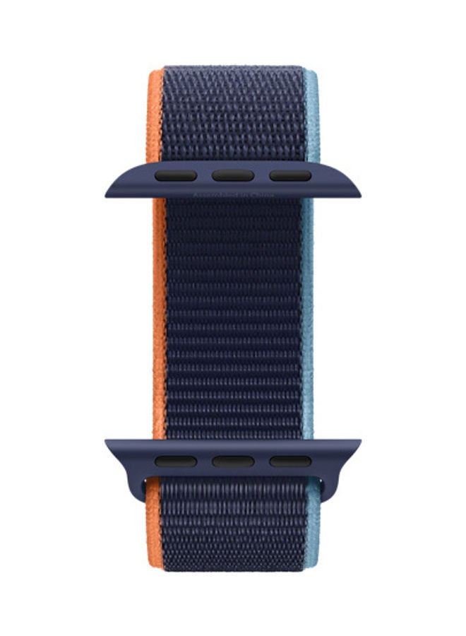 Techshare Replacement Nylon Band For Apple Watch Series 7 45mm Deep Navy  - Image 4