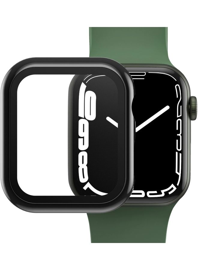 Techshare - Protective Case With Screen Protector For Apple Watch series 7  45mm Black - Image 1