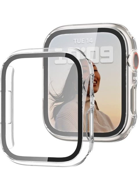 Protective Case With Screen Protector For Apple Watch series 7  41mm Clear