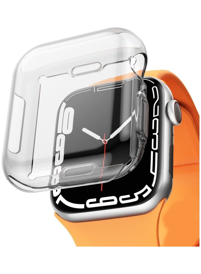 Techshare Protective TPU FULL Case Cover For Apple Watch series 7  45mm Clear  - Image 1