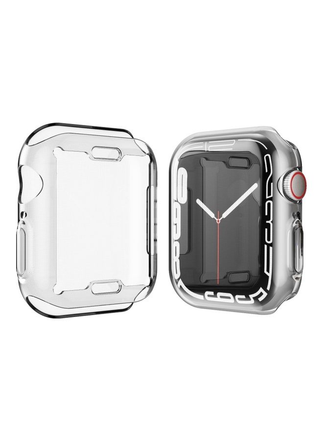 Techshare Protective TPU FULL Case Cover For Apple Watch series 7  45mm Clear  - Image 3