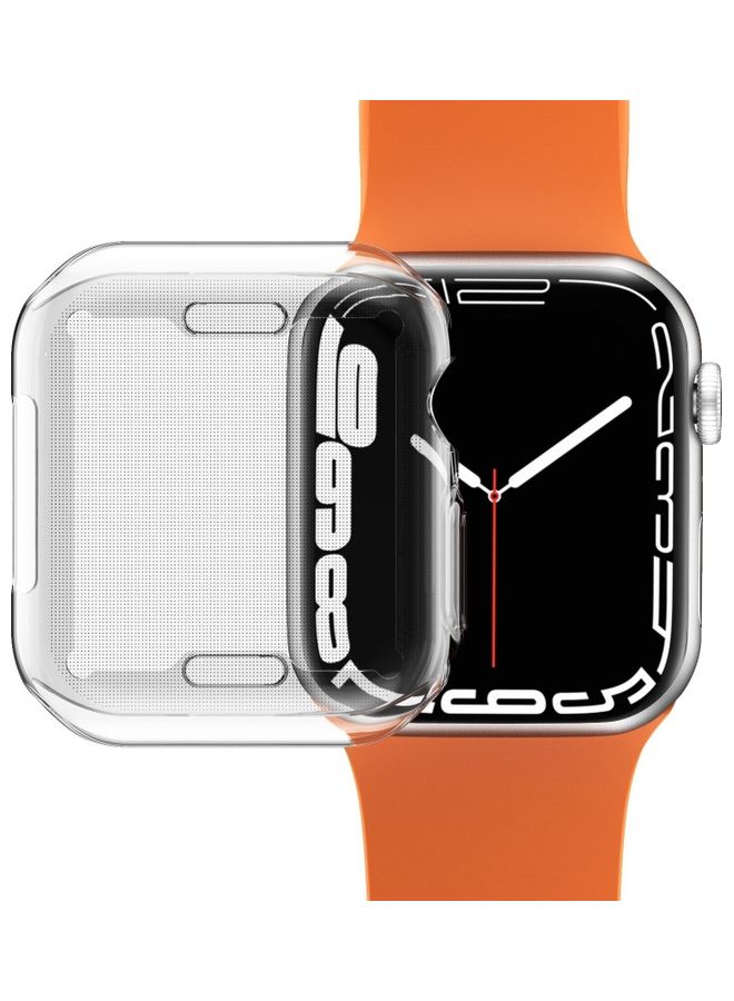 Techshare Protective TPU FULL Case Cover For Apple Watch series 7  45mm Clear  - Image 2