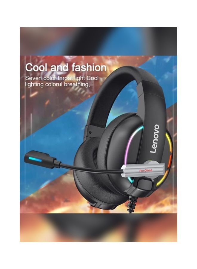 Lenovo HU75 Gaming Headset With Microphone Black - Image 5