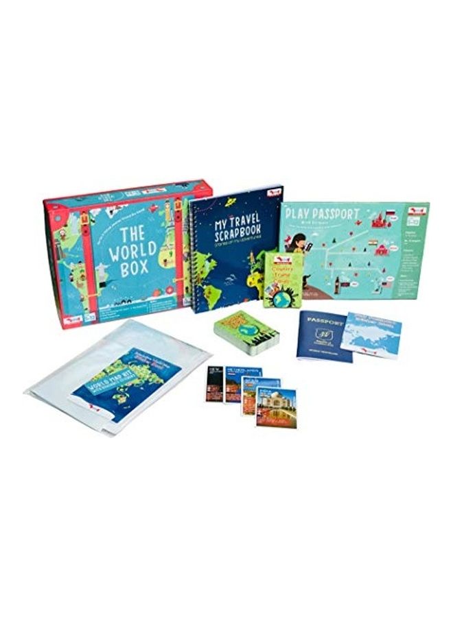 COCOMOCO KIDS - World Box Geography Game with World Map for Kids 1.9 X10.6 X8.5inch - Image 1