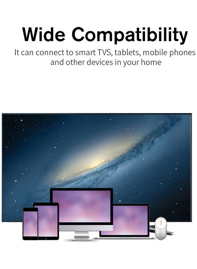 Wireless Slim Optical Mouse Silver - Image 2