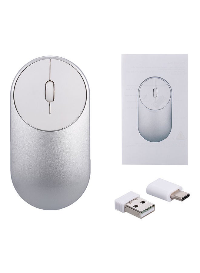 Wireless Slim Optical Mouse Silver - Image 3