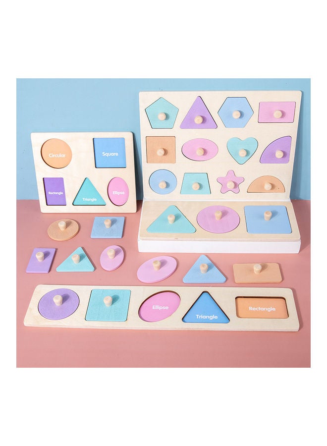 إيهوم لعبة لوحة الأشكال الهندسية الخشبية من مونتيسوري - Image 4