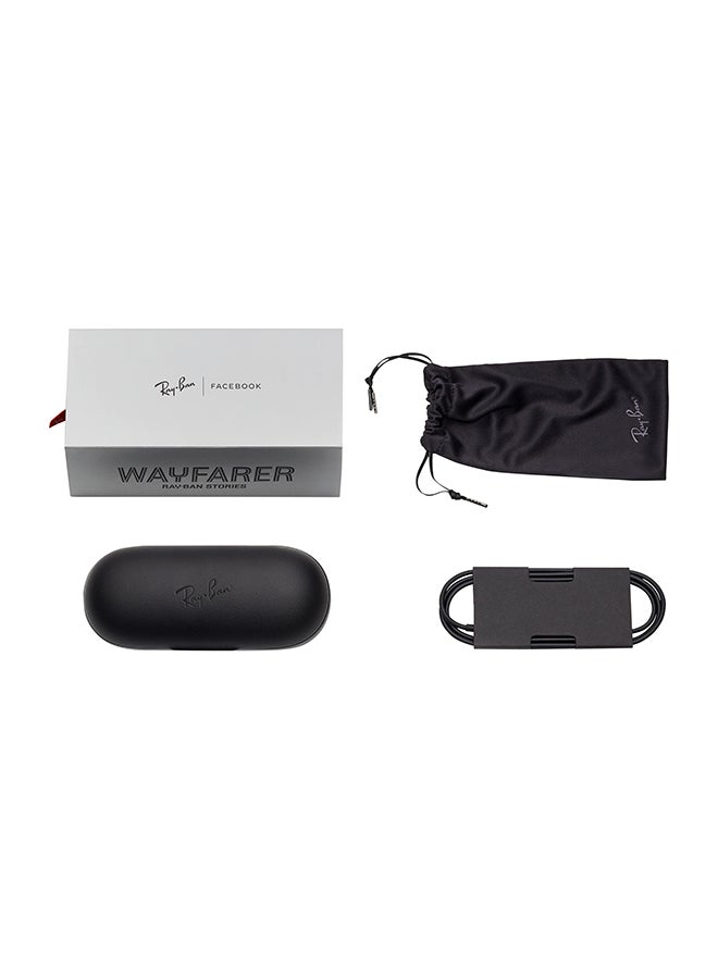 Ray-Ban - Wayfarer Shiny Polarized Smart Glass Blue - Image 1