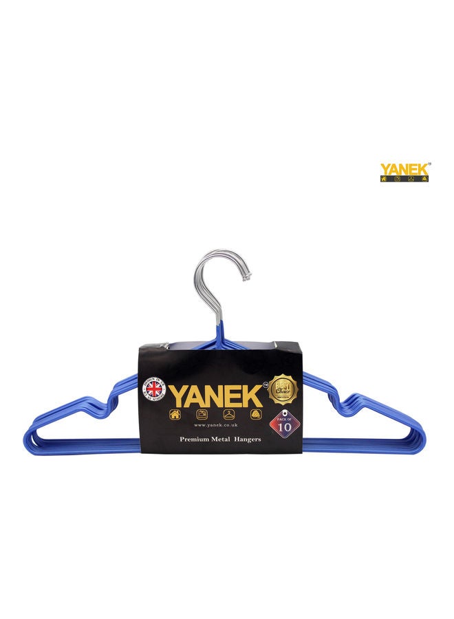 YANEK 10-Piece Hangers Blue 40cm  - Image 1
